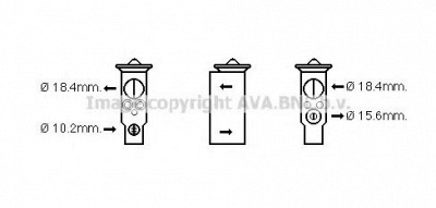 AVA QUALITY COOLING sz1130 -  Расширительный клапан, кондиционер